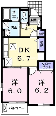 アドヴァンスⅠの物件間取画像